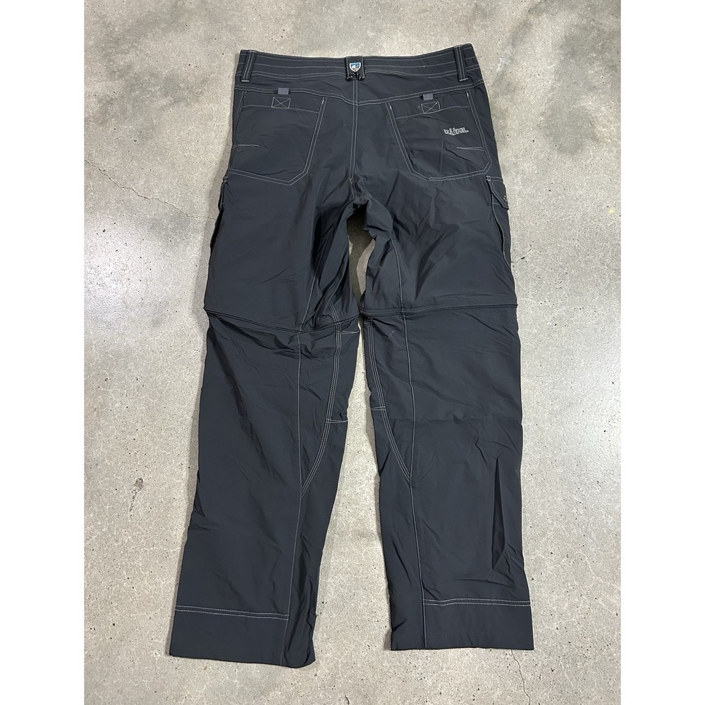 Kuhl‎ Renegade Convertible Stealth Zip Hiking Pants Stretch Nylon Gray